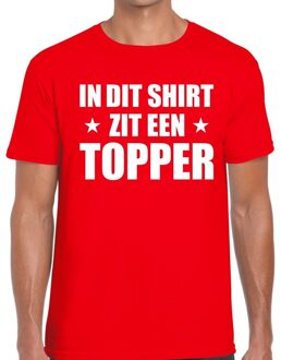 Bellatio Decorations In dit shirt zit een Topper t-shirt rood voor heren 2XL