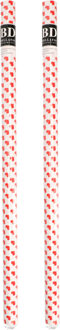 Bellatio Decorations Inpakpapier - 2x - rollen - hartjes print - 200 x 70 cm - Valentijnsdag - cadeaupapier