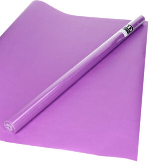 Bellatio Decorations Inpakpapier - paars - unikleur - 200x70 cm - cadeaupapier
