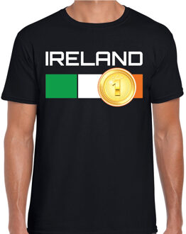 Bellatio Decorations Ireland / Ierland landen t-shirt zwart heren 2XL