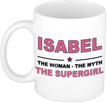 Bellatio Decorations Isabel The woman, The myth the supergirl cadeau koffie mok / thee beker 300 ml