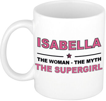 Bellatio Decorations Isabella The woman, The myth the supergirl cadeau koffie mok / thee beker 300 ml