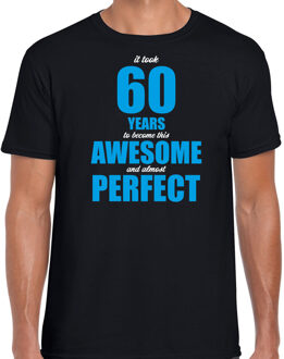 Bellatio Decorations It took 60 years to become this awesome cadeau t-shirt zwart voor heren - 60 jaar verjaardag kado shirt / outfit S
