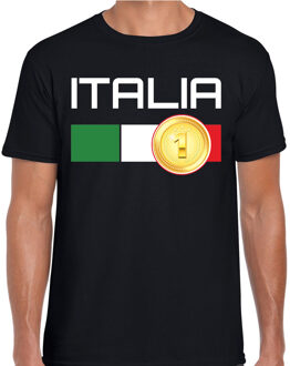 Bellatio Decorations Italia / Italie landen t-shirt zwart heren