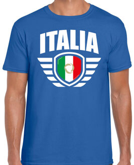 Bellatio Decorations Italia landen / voetbal t-shirt blauw heren - EK / WK voetbal 2XL