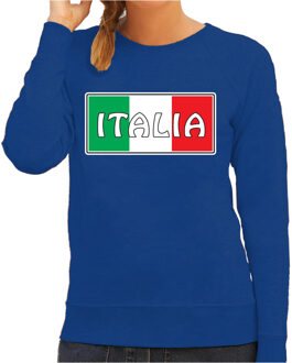 Bellatio Decorations Italie / Italia landen sweater blauw dames
