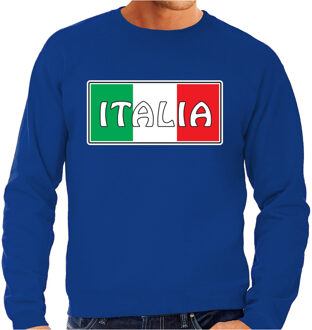 Bellatio Decorations Italie / Italia landen sweater blauw heren