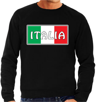 Bellatio Decorations Italie / Italia landen sweater zwart heren 2XL