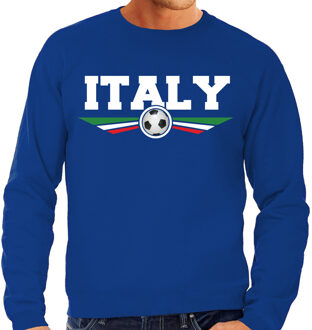 Bellatio Decorations Italie / Italy landen / voetbal sweater blauw heren 2XL