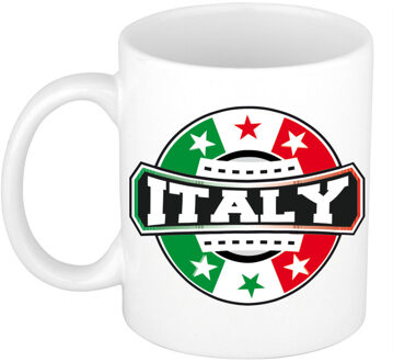 Bellatio Decorations Italy / Italie embleem mok / beker 300 ml Multi