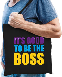 Bellatio Decorations Its good to be the boss cadeau tas zwart voor heren