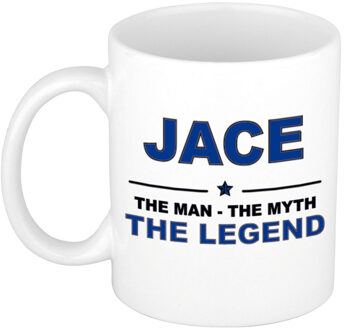 Bellatio Decorations Jace cadeau mok - man myth legend - naam koffiemok - 300 ml - collega - vaderdag