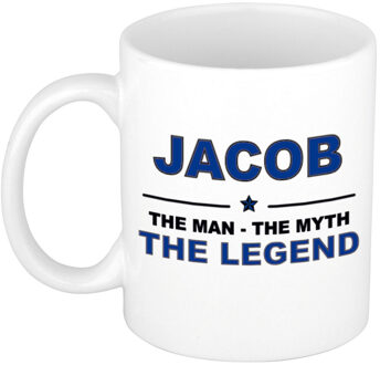Bellatio Decorations Jacob The man, The myth the legend cadeau koffie mok / thee beker 300 ml