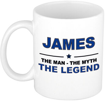 Bellatio Decorations James The man, The myth the legend pensioen cadeau mok/beker 300 ml