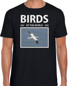 Bellatio Decorations Jan van gent vogels t-shirt met dieren foto birds of the world zwart voor heren