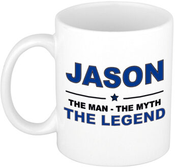 Bellatio Decorations Jason The man, The myth the legend pensioen cadeau mok/beker 300 ml