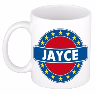 Bellatio Decorations Jayce naam koffie mok / beker 300 ml - namen mokken Multikleur