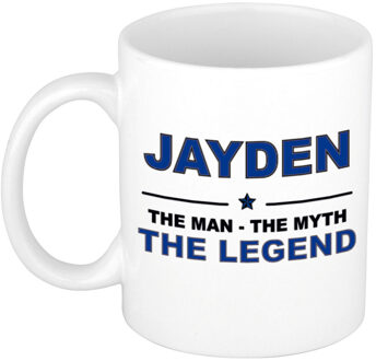 Bellatio Decorations Jayden The man, The myth the legend pensioen cadeau mok/beker 300 ml