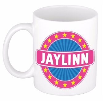 Bellatio Decorations Jaylinn naam koffie mok / beker 300 ml - namen mokken Multikleur