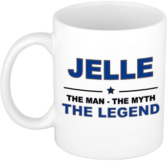 Bellatio Decorations Jelle cadeau mok - man myth legend - naam koffiemok - 300 ml - collega - vaderdag