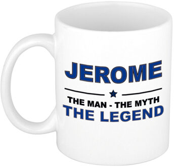 Bellatio Decorations Jerome cadeau mok - man myth legend - naam koffiemok - 300 ml - collega - vaderdag