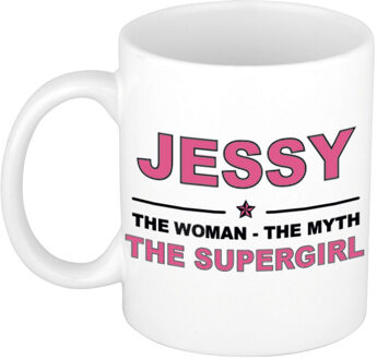 Bellatio Decorations Jessy The woman, The myth the supergirl cadeau koffie mok / thee beker 300 ml