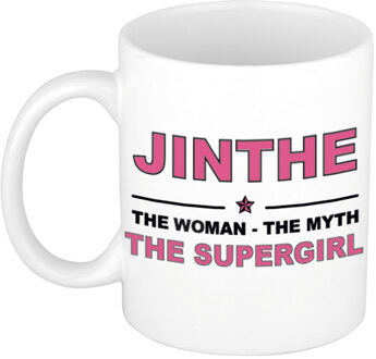 Bellatio Decorations Jinthe The woman, The myth the supergirl cadeau koffie mok / thee beker 300 ml