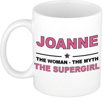 Bellatio Decorations Joanne The woman, The myth the supergirl collega kado mokken/bekers 300 ml Oudroze
