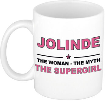Bellatio Decorations Jolinde The woman, The myth the supergirl cadeau koffie mok / thee beker 300 ml