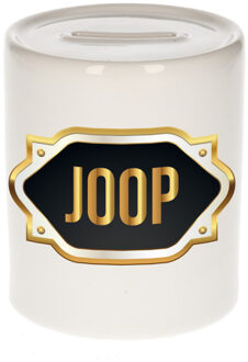 Bellatio Decorations Joop naam / voornaam kado spaarpot met embleem - Naam spaarpotten Multikleur