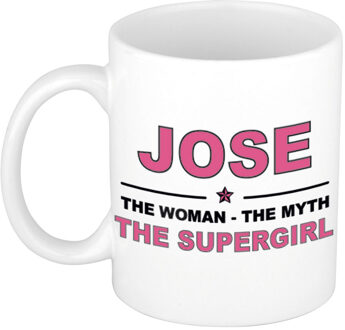 Bellatio Decorations Jose The woman, The myth the supergirl cadeau koffie mok / thee beker 300 ml