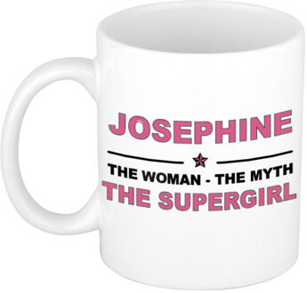 Bellatio Decorations Josephine The woman, The myth the supergirl collega kado mokken/bekers 300 ml Oudroze