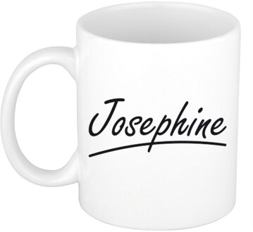 Bellatio Decorations Josephine voornaam kado beker / mok sierlijke letters - gepersonaliseerde mok met naam - Naam mokken Multikleur