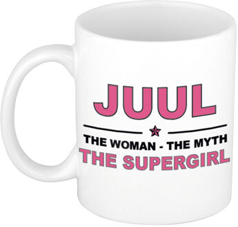 Bellatio Decorations Juul The woman, The myth the supergirl cadeau koffie mok / thee beker 300 ml