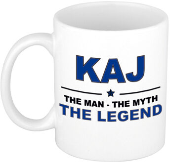 Bellatio Decorations Kaj cadeau mok - man myth legend - naam koffiemok - 300 ml - collega - vaderdag