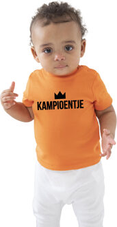 Bellatio Decorations Kampioentje fan shirt voor babys Holland / Nederland / EK / WK supporter 60/66 (3-6 maanden) - Feestshirts Multikleur