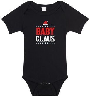 Bellatio Decorations Kerst rompertje Baby Claus zwart jongens en meisjes - Kerstkleding baby 68 (4-6 maanden)