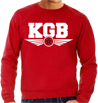 Bellatio Decorations KGB agent verkleed sweater / trui rood voor heren 2XL