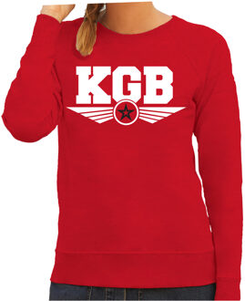 Bellatio Decorations KGB agente verkleed sweater / trui rood voor dames 2XL