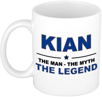 Bellatio Decorations Kian The man, The myth the legend pensioen cadeau mok/beker 300 ml