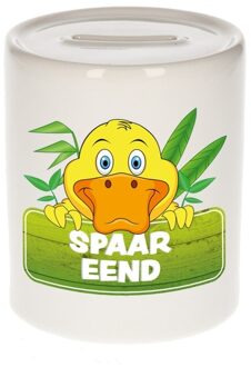 Bellatio Decorations Kinder cadeau spaarpot eend 9 cm