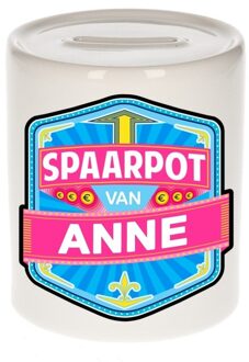 Bellatio Decorations Kinder cadeau spaarpot voor een Anne