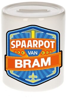 Bellatio Decorations Kinder cadeau spaarpot voor een Bram