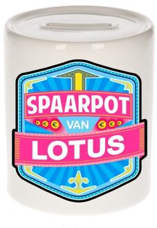 Bellatio Decorations Kinder cadeau spaarpot voor een Lotus