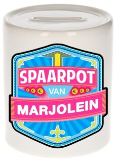Bellatio Decorations Kinder cadeau spaarpot voor een Marjolein