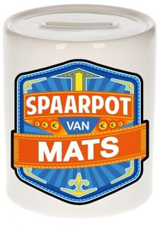 Bellatio Decorations Kinder cadeau spaarpot voor een Mats