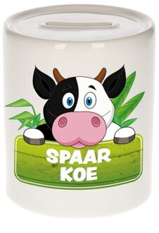 Bellatio Decorations Kinder spaarpot met koeien print 9 cm - Action products
