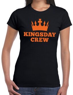 Bellatio Decorations Kingsday crew t-shirt zwart dames XS - Feestshirts