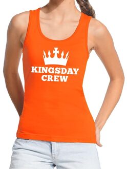 Bellatio Decorations Kingsday crew tanktop / mouwloos shirt oranje dames L - Feestshirts