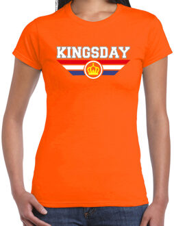 Bellatio Decorations Kingsday t-shirt oranje voor dames - Koningsdag shirts